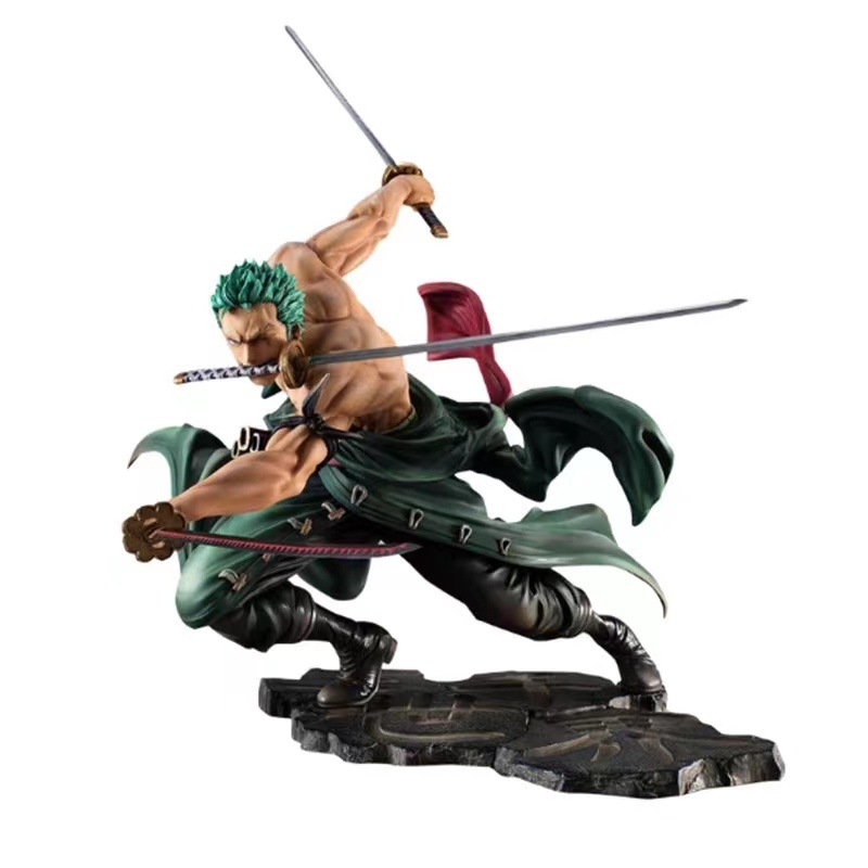 ワンピース ONE PIECE フィギュア ロロノア・ゾロ Roronoa Zoro 三千世界 三刀流の効果 27cm PVC製 塗装済